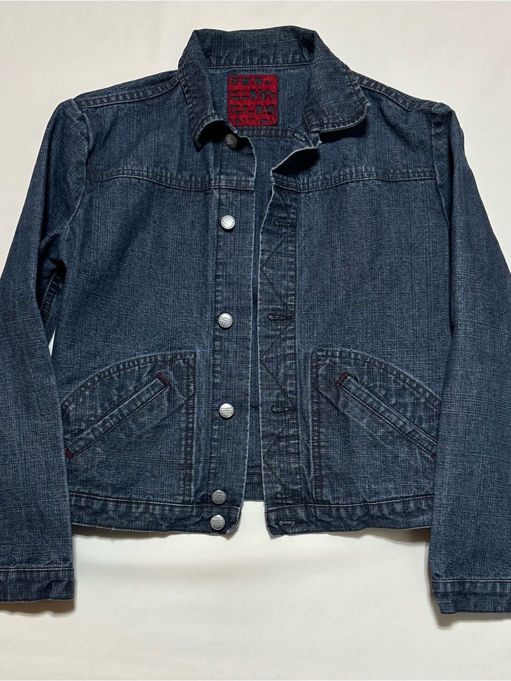 Marithe Francois Girbaud Vintage Denim Trucker Jacket; Size S; Y2K; Jean
